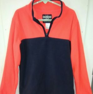 Boys Fleece Osh Kosh sz 7 navy and orange